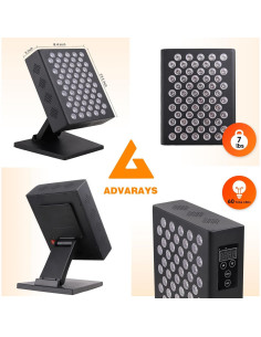 Lámpara de Terapia de Luz Roja ADVARAYS 60 LEDs Alivio Dolor 2