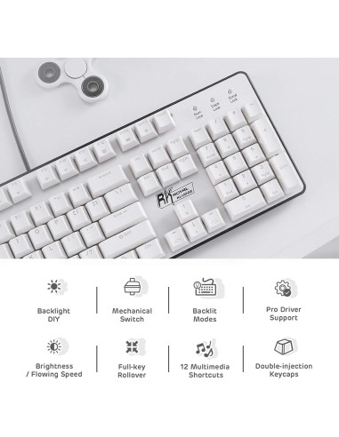 Teclado Mecánico RK ROYAL KLUDGE RK920 Retroiluminado