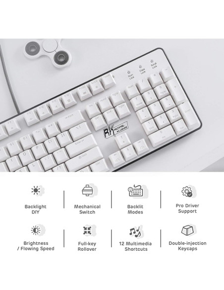 Teclado Mecánico RK ROYAL KLUDGE RK920 Retroiluminado