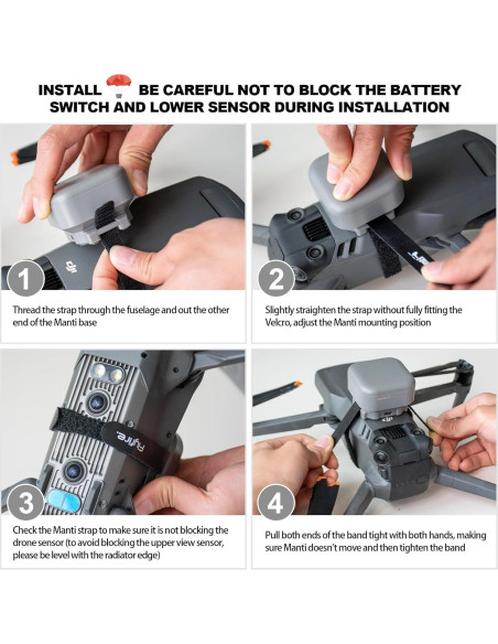 Paracaídas Manti 3 Plus para Drones DJI - Seguridad Rápida