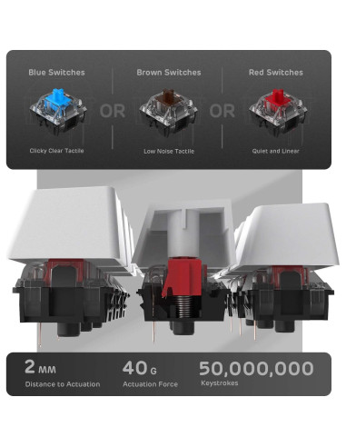 Teclado Mecánico RK ROYAL KLUDGE RK920 Retroiluminado