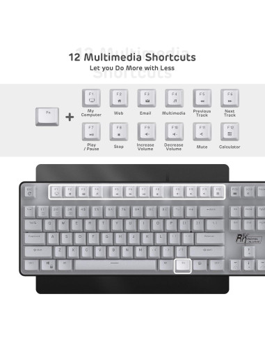 Teclado Mecánico RK ROYAL KLUDGE RK920 Retroiluminado