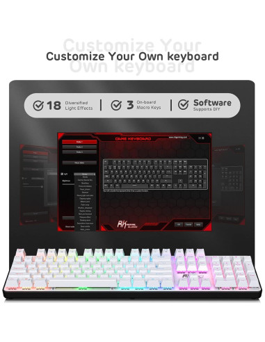 Teclado Mecánico RK ROYAL KLUDGE RK920 Retroiluminado