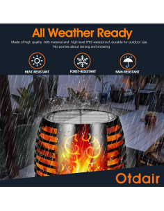 Luces Solares LED Otdair 6 Paquetes 115 cm Antorchas Tiki 2