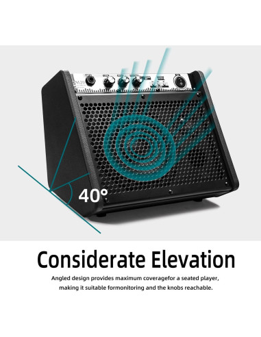 Amplificador Coolmusic DM20 20W Bluetooth Portátil