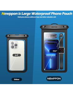 Funda Impermeable Grande Newppon 2 Piezas para Smartphone 2