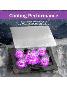 Base de Enfriamiento AICHESON S035 para Laptop 15.6-17.3" 2