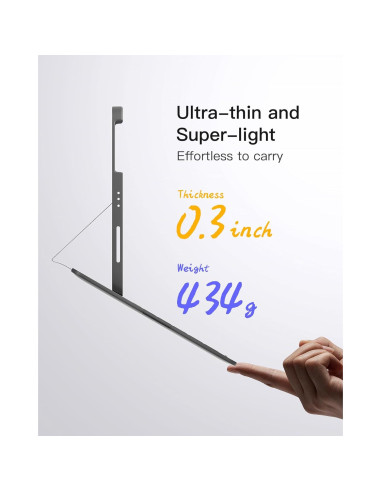 Inateck Teclado Ultraligero para iPad 10/11 Gen Gris