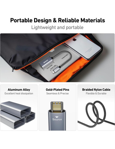 Adaptador BENFEI USB-C a HDMI 4K 60Hz Compatible iPhone 15