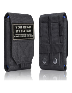 Funda Táctica Molle Heyqie Negra para iPhone y Samsung