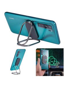 Soporte de Anillo Rimyam Ovalado Negro 360 para Smartphone