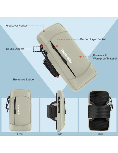 Banda para brazo RDMODO para teléfono hasta 19.81 cm