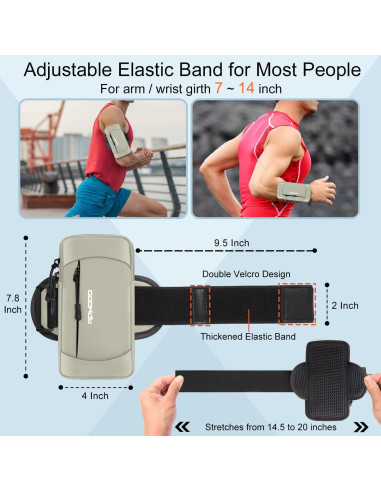 Banda para brazo RDMODO para teléfono hasta 19.81 cm