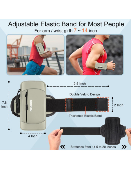 Banda para brazo RDMODO para teléfono hasta 19.81 cm