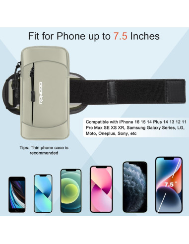 Banda para brazo RDMODO para teléfono hasta 19.81 cm