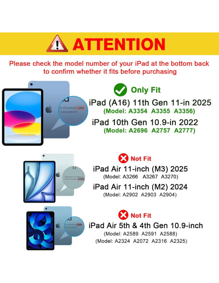 Funda ProCase para iPad 11" y 10.9" Rosa Delgado