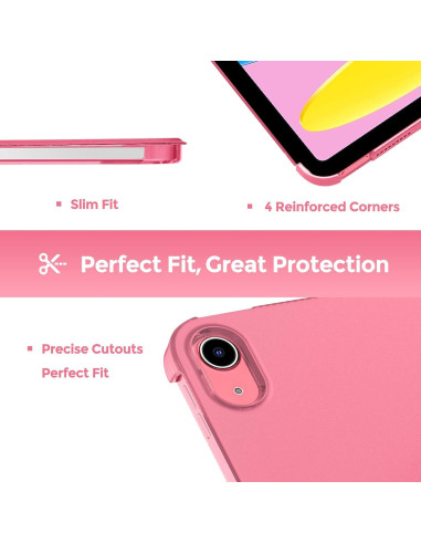Funda ProCase para iPad 11" y 10.9" Rosa Delgado