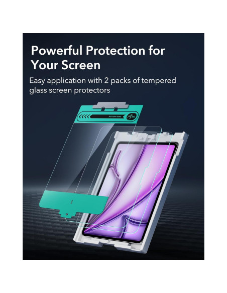 Protector de Pantalla ESR para iPad Air 13" 2 Pack Vidrio Templado