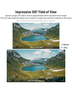 NEEWER Kit Lentes 2 en 1 Gran Angular y Macro LS-60 2