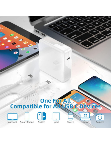 Cargador USB C 118W Furgor para MacBook Pro y Air