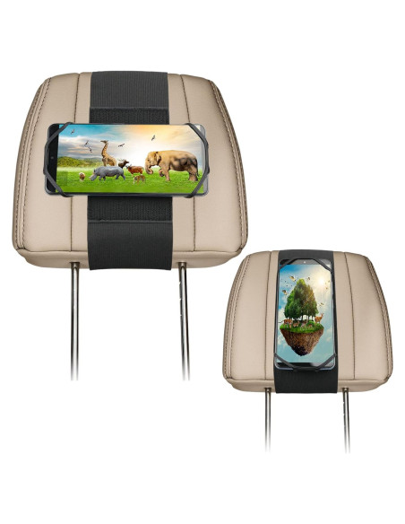 Soporte para Teléfono WELLMETE para Reposacabezas Auto Soporte para Teléfono WELLMETE para Reposacabezas Auto