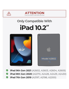 Funda con Teclado Dexnor para iPad 10.2" 9 Gen Negro 2