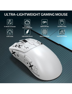Ratón Gaming Inalámbrico ATTACK SHARK R1, 55g, 18K DPI 2