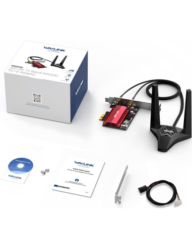 Tarjeta de Red WAVLINK WiFi 6E AX5400M PCIe Bluetooth 5.3