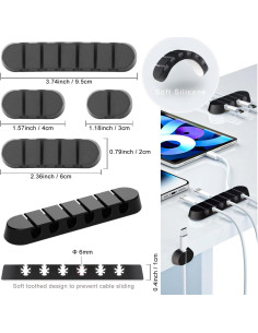 Kit de Gestión de Cables ZIIYAN 163 Piezas Organizador 2