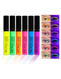 Juego de 6 Máscaras Líquidas Mate Mrettick UV Neón