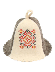 Sombrero de Sauna PetriStor Lana Rojo Tamaño Grande