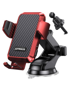 Cargador Inalámbrico para Auto JOYMASS 15W Rojo Soporte Teléfono