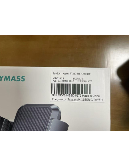 Cargador Inalámbrico para Auto JOYMASS 15W Rojo Soporte Teléfono