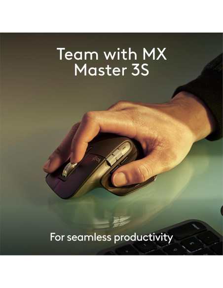 Teclado Inalámbrico Logitech MX Keys S para Mac - Gris Pálido