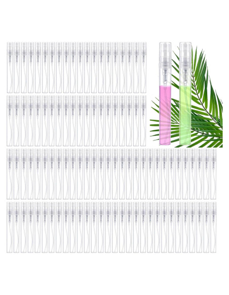 100 Botellas de Spray 5ml MBAIYO Recargables Transparentes