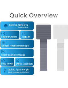 Correas de Cable LX IntMfr. 40 Piezas Autoadhesivas 2