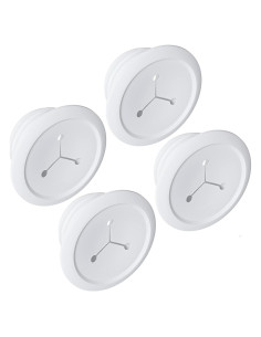 Ocultadores de Cables ECHOGEAR - Paquete de 4 Blancos