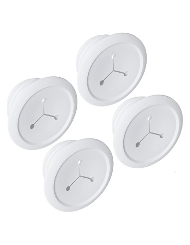 Ocultadores de Cables ECHOGEAR - Paquete de 4 Blancos
