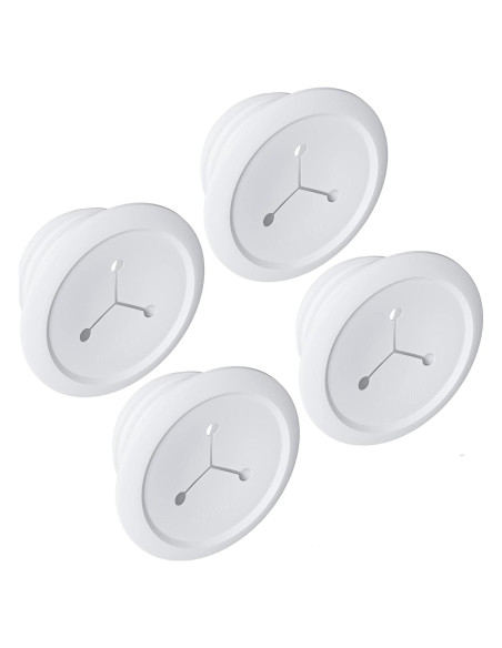 Ocultadores de Cables ECHOGEAR - Paquete de 4 Blancos