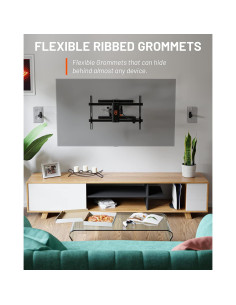 Ocultadores de Cables ECHOGEAR - Paquete de 4 Blancos 2