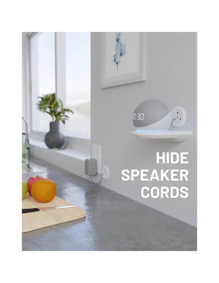 Ocultadores de Cables ECHOGEAR - Paquete de 4 Blancos