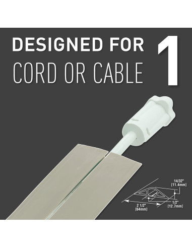 Cubierta de Cables Wiremold Legrand 1.5m Marfil para TV