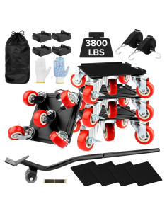 Carro de Muebles MIDOAIS con 5 Ruedas y Elevador 1723 kg