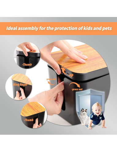 Caja Organizadora de Cables CABLE GARDEN 2 Piezas Negro