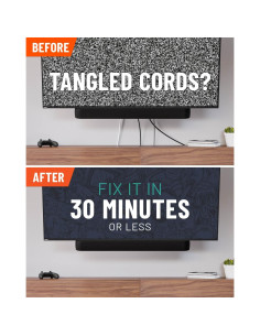 Kit de Gestión de Cables ECHOGEAR - Oculta Cables TV 2