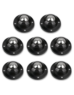 Ruedas Caster Autoadhesivas Deear 2,03 cm Negras Paquete 8