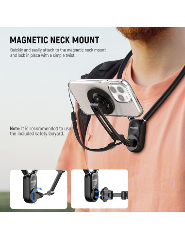 Soporte Magnético para Cuello NEEWER GP16 para Teléfono y Cámara