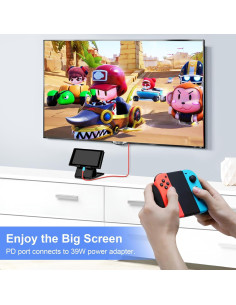 Dock para Nintendo Switch Dnkeaur USB C a HDMI 4K 2