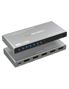 Switch HDMI 4K 120Hz J-Tech Digital 4 en 1 Automático