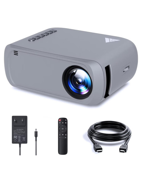 Mini Proyector Ohdil Wifi Gris 1080P Portátil 170"
